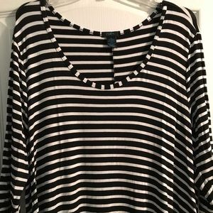 rue 21 black and white striped dress